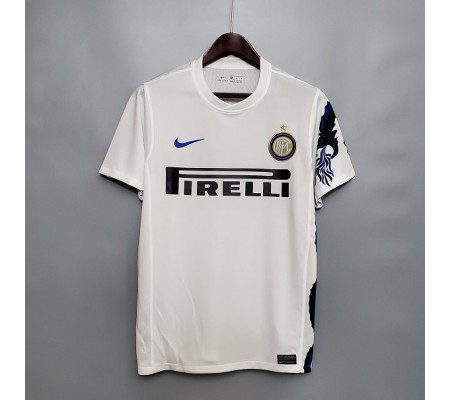 Inter Milan 10/11 UCL Away White Soccer Jersey